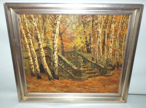 Obraz park signováno Josef Hurt